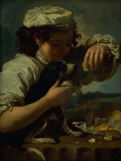 A Boy with a Dog (Allegory of "Taste") by Bernhard Keil