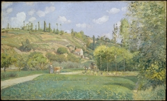 A Cowherd at Valhermeil, Auvers-sur-Oise by Camille Pissarro