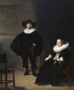 A Lady and Gentleman in Black by Rembrandt