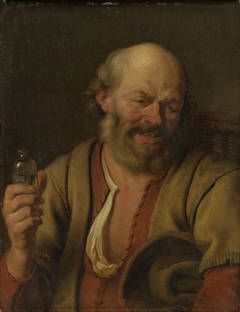 A Man with a little drink Bottle by Ary de Vois