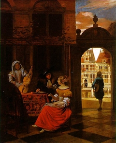 A Musical Party in a Courtyard by Pieter de Hooch