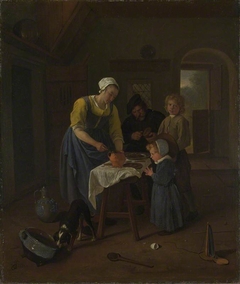 A Peasant Family at Meal-time by Jan Steen