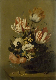 A Vase of Flowers by Hans Bollongier