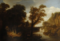 A Wooded Landscape with an Avenue by Anonymous