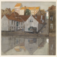 Achterbuurt te Gent by George Hendrik Breitner