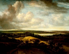 An Extensive Landscape, with a River by Philip de Koninck