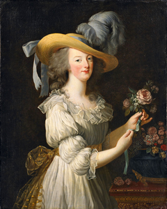 Antoinette in a Muslin dress by Elisabeth Louise Vigée Le Brun