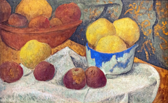 Apples and blue bowl by Paul Sérusier