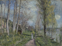 Banks of the Seine at By by Alfred Sisley