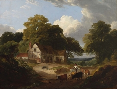 Barnyard Scene by Robert Ladbrooke