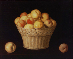 Basket of Apples and Peaches by Francisco de Zurbarán