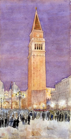 Bell Tower, St. Mark's Square, Venice by Cass Gilbert