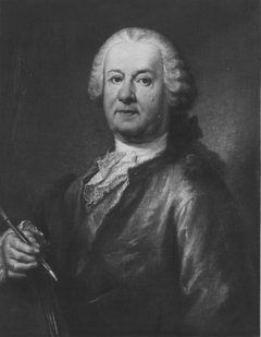 Bildnis des Malers Balthasar August Albrecht by Georg Desmarées