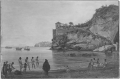 Blick von Posilippo auf Ischia by Josef Rebell