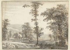 Boomrijk landschap by Roelant Roghman