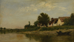 Bords de rivière by Karl Daubigny