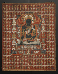 Buddha Akshobhya and the Eastern Assembly of the Sarvadurgatiparishodhana Mandala by Anonymous