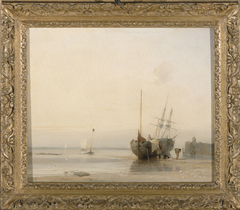 Calais Jetty, France by Richard Parkes Bonington