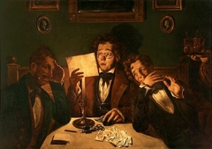 Card players by Feliks Pęczarski