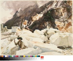 Carrara: Wet Quarries by John Singer Sargent