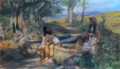 Christ and Samaritan woman by Henryk Siemiradzki