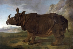 Clara the rhinoceros in Paris in 1749 by Jean-Baptiste Oudry