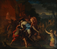 Combate de centauros y lapitas. (Tit. Ant.: Centauros e ilotas) by Gerard de Lairesse