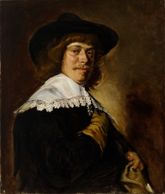 Copy of Frans Hals´ painting Man in a Slouch Hat by Helene Schjerfbeck