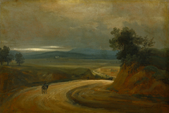 Country road near La Storta, Italy by Johan Christian Dahl