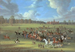 Coursers Taking the Field at Hatfield Park, Hertfordshire, the Seat of the Marquess of Salisbury by James Pollard