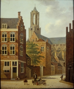 De Pausdam and Achter de Dom in Utrecht by Hendrik van Oort