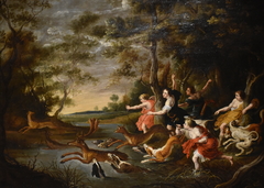 Deer Hunting by Willem van Herp