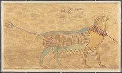 Detail of a Griffin, Tomb of Khety by Norman de Garis Davies