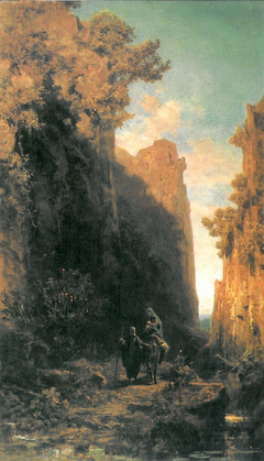 Die Flucht nach Ägypten by Carl Spitzweg