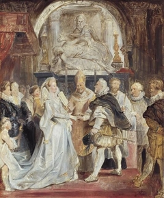 Die Vermählung "in procuratione" (Skizze zum Medici-Zyklus) by Peter Paul Rubens