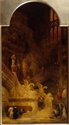 Entrance to the North Transept, Cathedral of Burgos by David Roberts