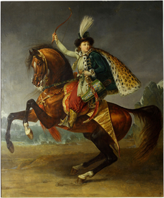 Equestrian portrait of prince Boris Yusupov by Antoine-Jean Gros