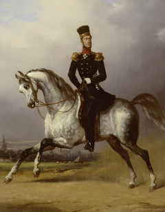 Equestrian Portrait of William II, King of the Netherlands by Nicolaas Pieneman