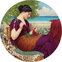 Far Away Thoughts by John William Godward