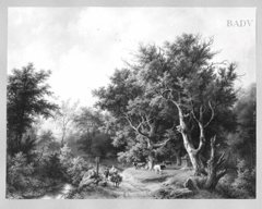 forest - landscape by Barend Cornelis Koekkoek