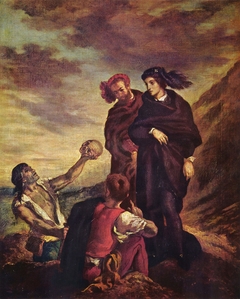 Hamlet and Horatio in the Graveyard by Eugène Delacroix