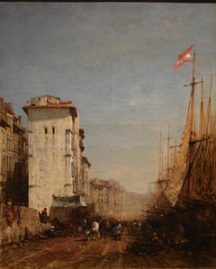 Harbor Quay in Marseille by Félix Ziem