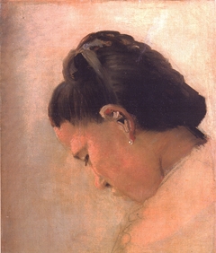 Head of a Young Girl by Georges Seurat