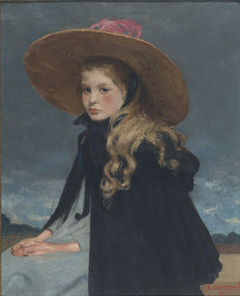 Henriette with large hat by Henri Evenepoel