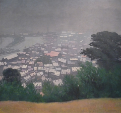 Honfleur in Fog by Félix Vallotton