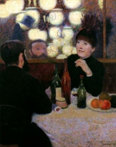 Il Café de la Nouvelle-Athènes by Federico Zandomeneghi