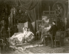 Im Atelier by Carl Schweninger der Ältere