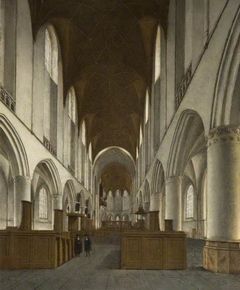 Interior of Saint Bavo, Haarlem by Isaak van Nickelen