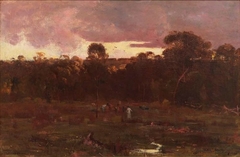 June evening, Box Hill (1887) by Arthur Streeton