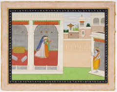 Krishna and Radha: Court Scene by Anonymous